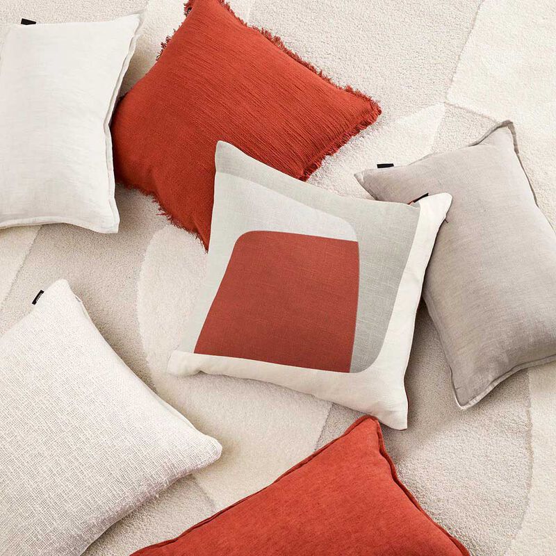 Ollo Maria Cushion With Feather Inner Brick 50X50cm image number 1