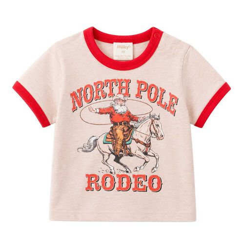 Milky Rodeo Santa Tee 00-1Y