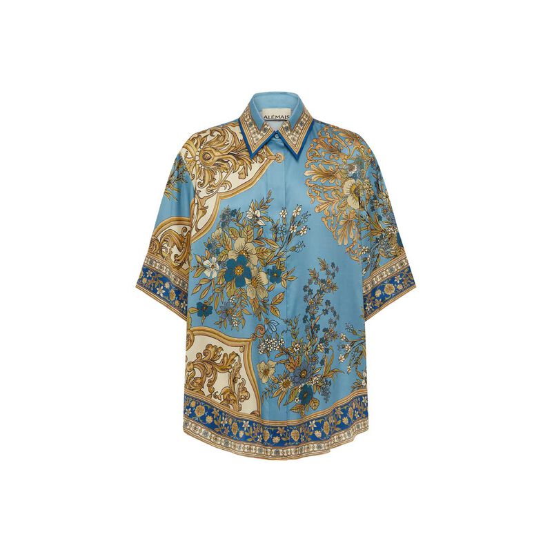 ALÉMAIS Cassie Silk Shirt image number 2