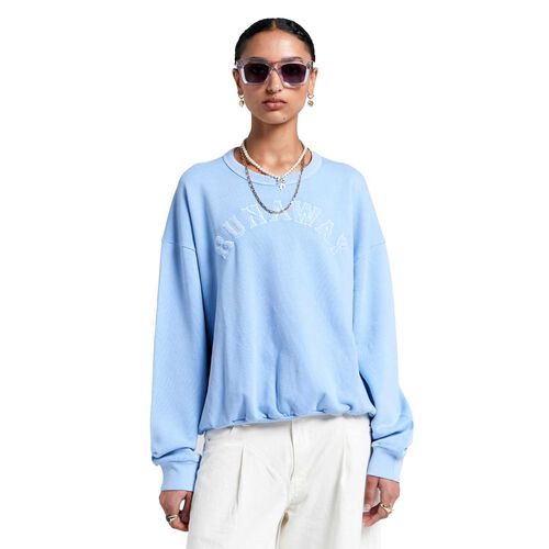 Karen Walker Runaway College Organic Cotton Crewneck Sweatshirt