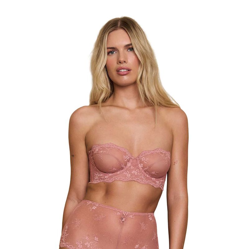 Dora Larsen Astra Floral Lace Strapless Bra image number 0