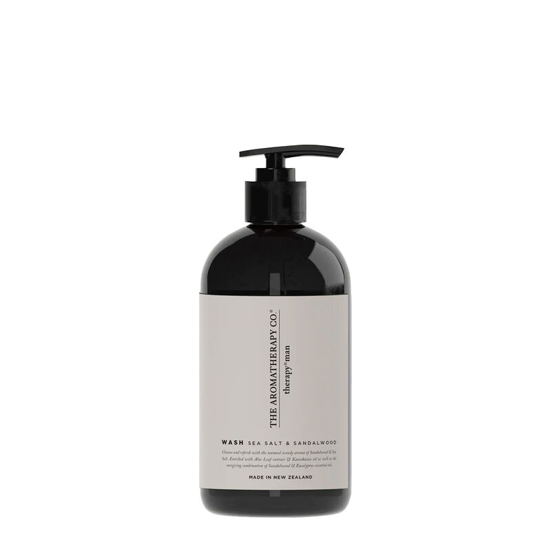 Therapy Man Hand & Body Wash 500ml - Sea Salt & Sandalwood image number 0