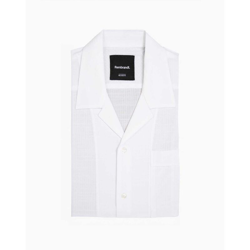 Rembrandt Hahei White Seersucker Shirt image number 2