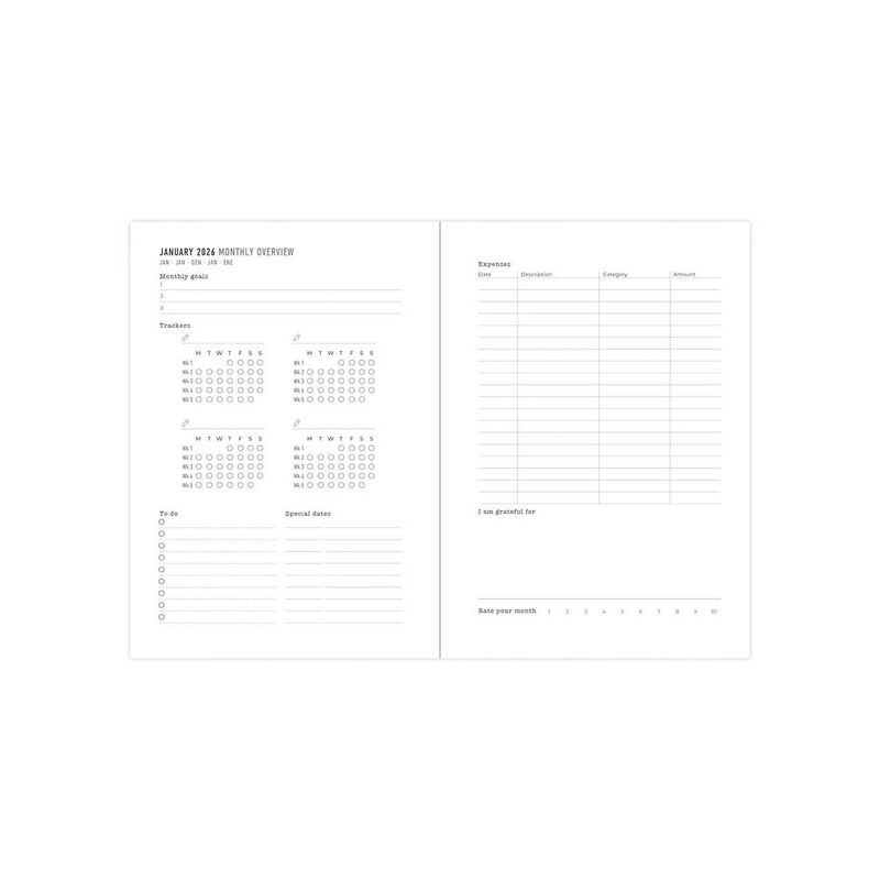 Letts of London Diary Conscious A6 WTV Rosewater 2026 image number 2