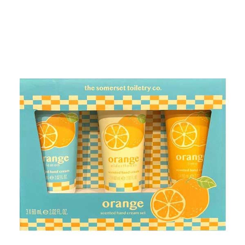 The Somerset Toiletry Co Hand Cream Trio Orange image number 0