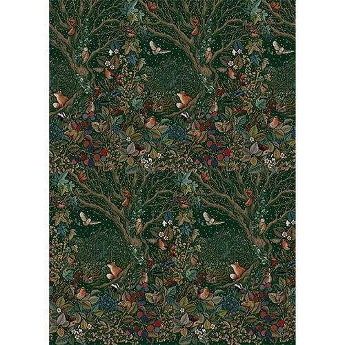 Image Gallery Xmas Rollwrap Secret Garden 3M