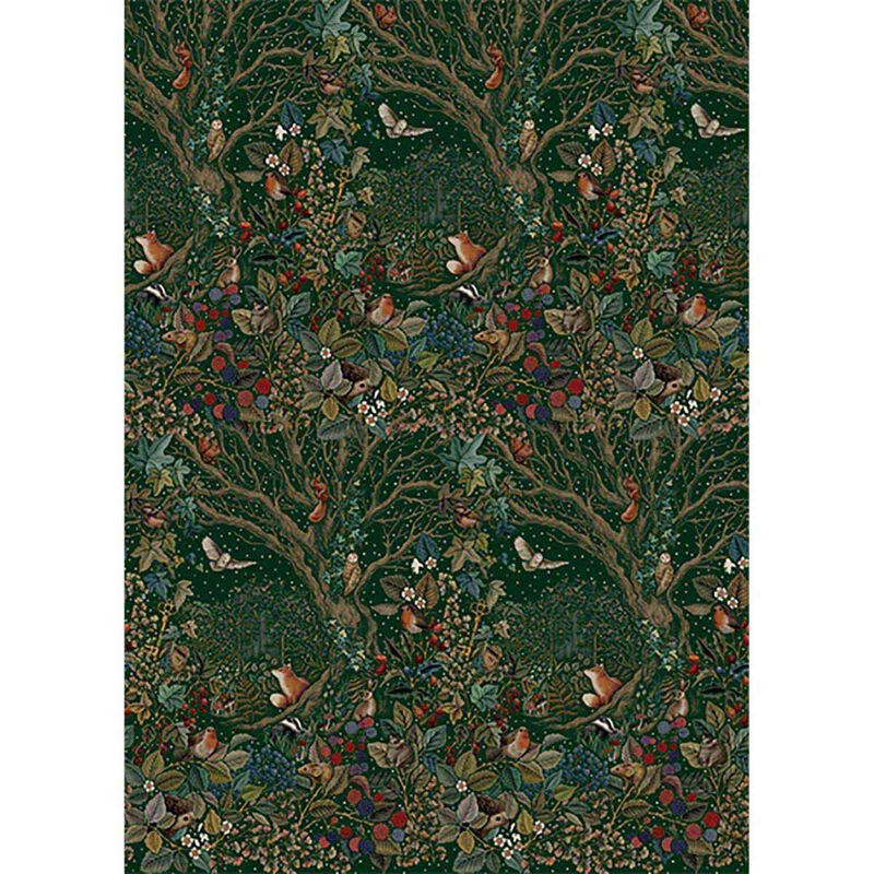 Image Gallery Xmas Rollwrap Secret Garden 3M image number 0