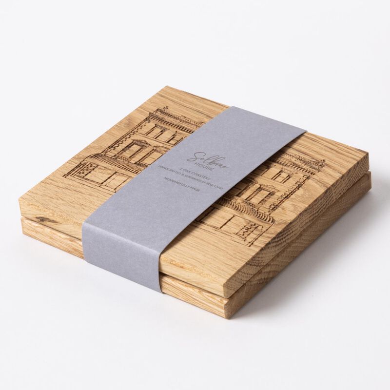 Ballantynes 2 Oak Coasters image number 1