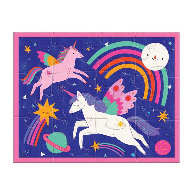 Mudpuppy Unicorn Magic 12 Piece Pouch Puzzle image number 1