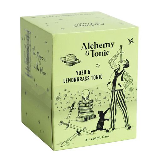 Alchemy & Tonic Yuzu & Lemongrass Tonic Water 4x250ml