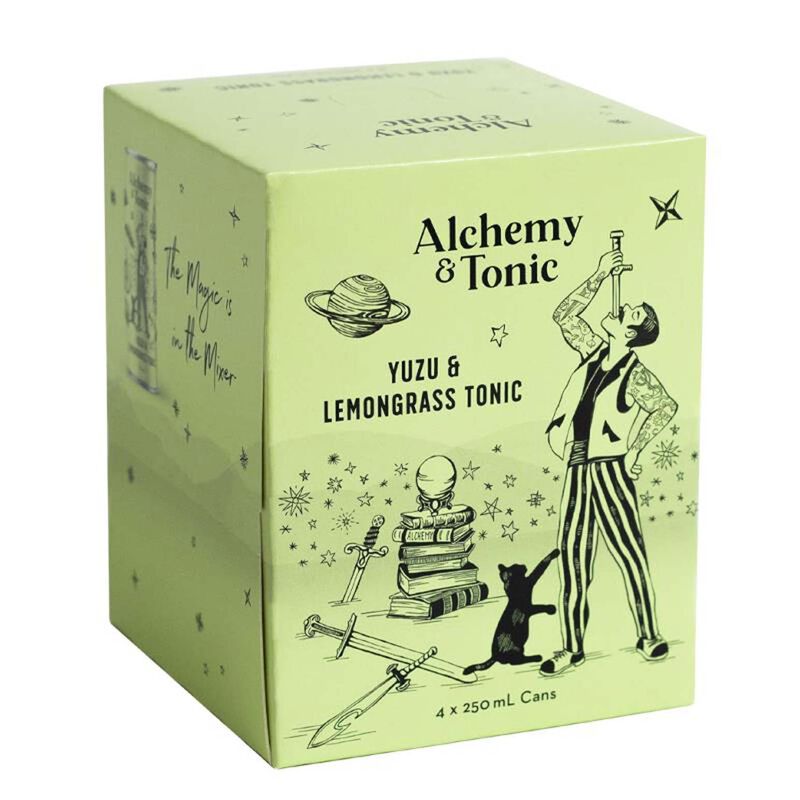 Alchemy & Tonic Yuzu & Lemongrass Tonic Water 4x250ml image number 0
