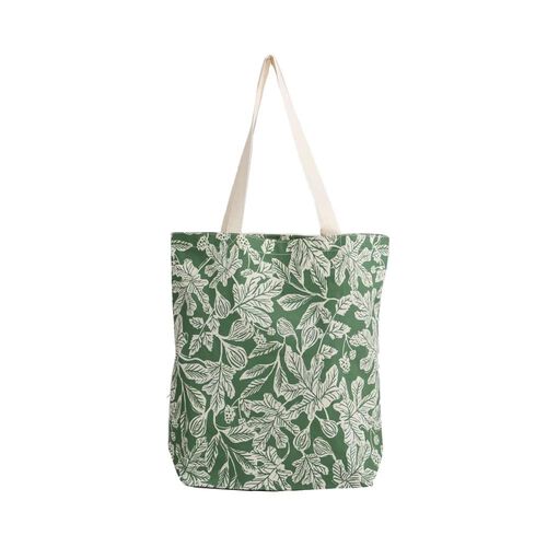 Seasalt Cornwall Foldaway Canvas Shopper Fig Tree Lino Hedgerow