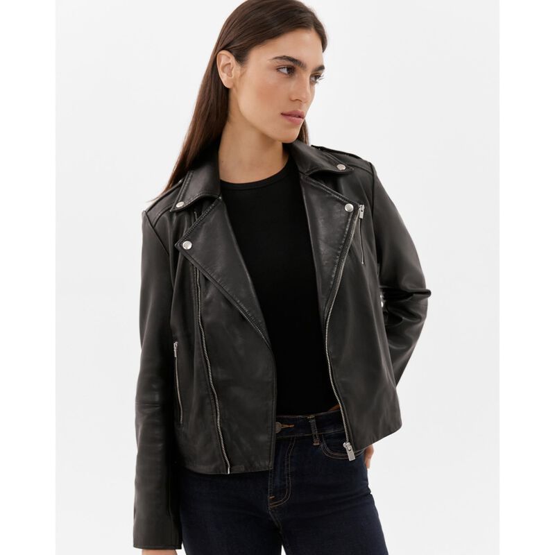 JAG Leather Biker Jacket image number 2