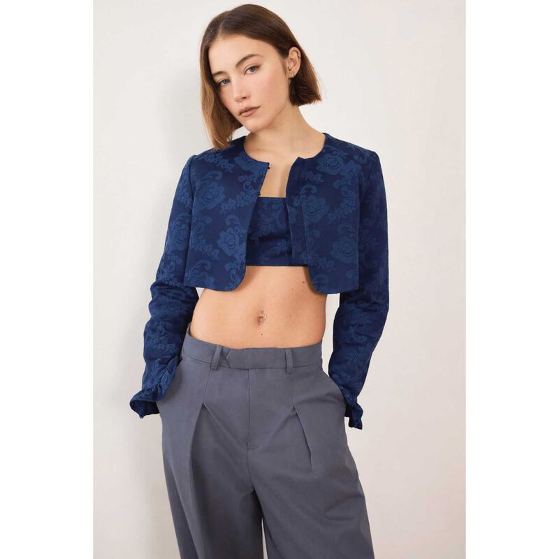 COMMONPLACE ESSENTIALS Esme Jacquard Bolero image number 2