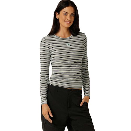 Lorna Jane Movement Stripe Rib Long Sleeve Top