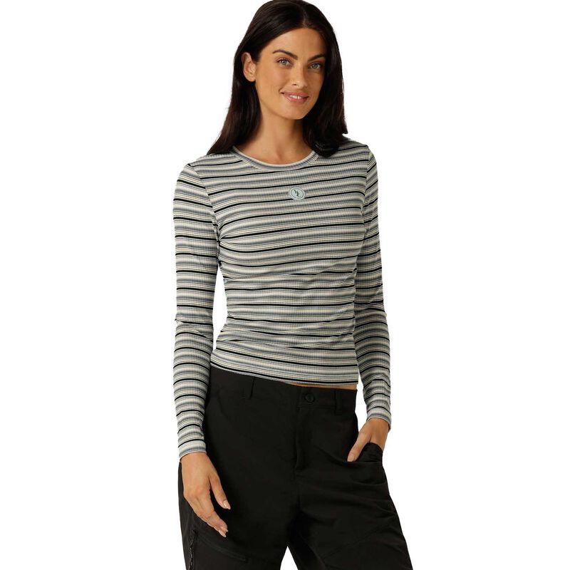 Lorna Jane Movement Stripe Rib Long Sleeve Top image number 0