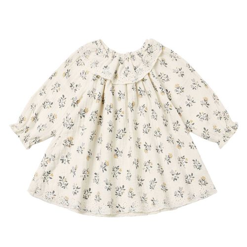 Quincy Mae Long Sleeve Isla Dress French Floral 6-24M