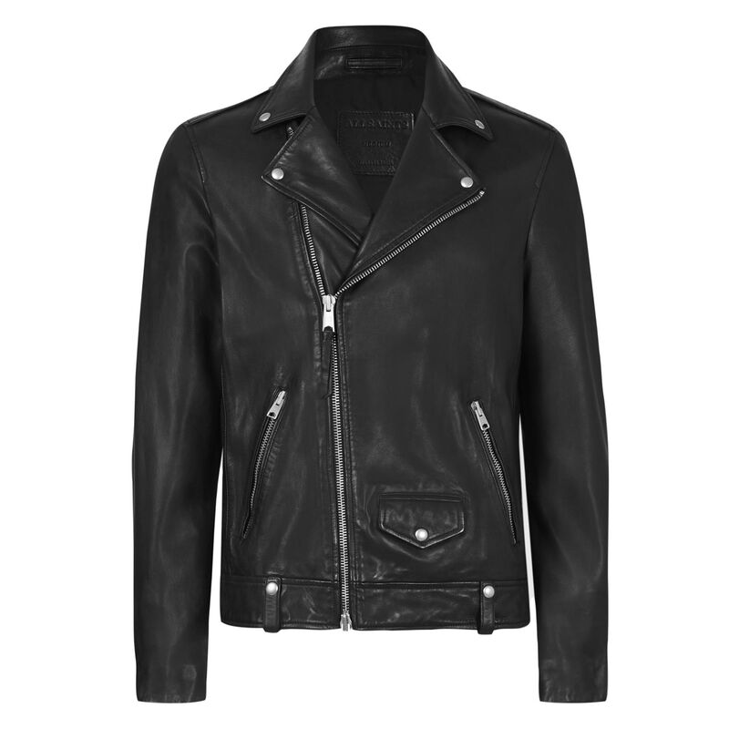 AllSaints Milo Leather Biker Jacket image number 1