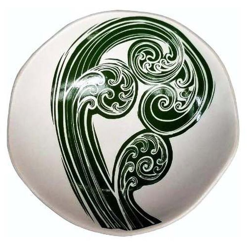 Jo Luping Ponga 2 Green And White Porcelain Bowl 7cm image number 0