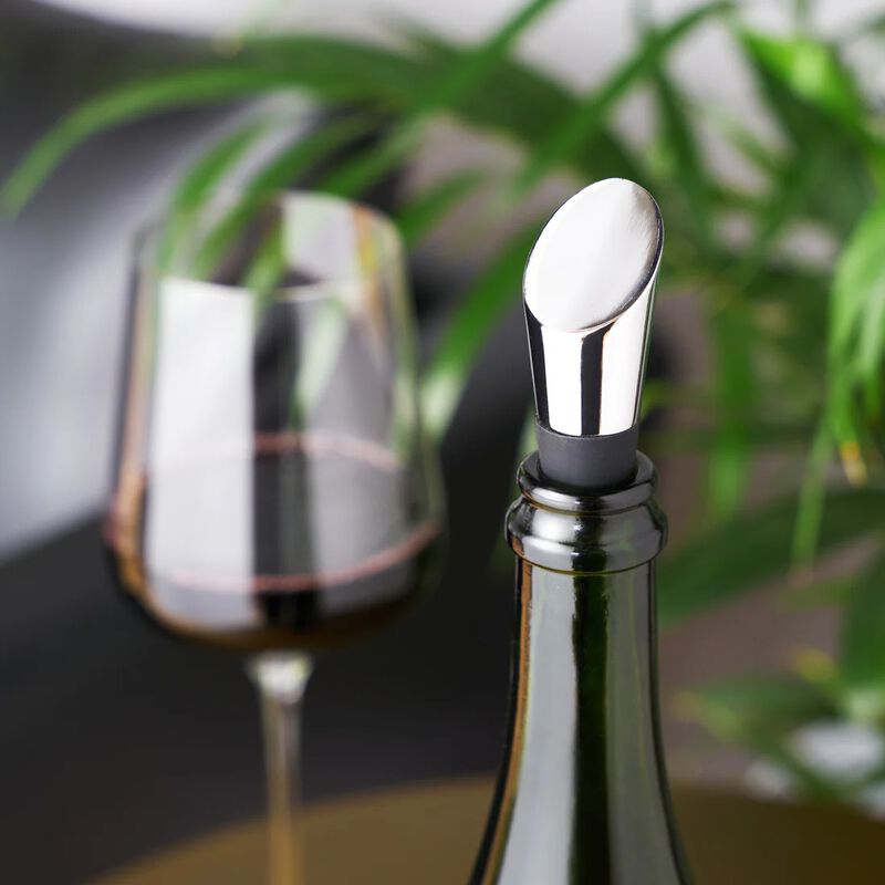 Admiral Heavyweight Silver Bottle Stopper image number 2