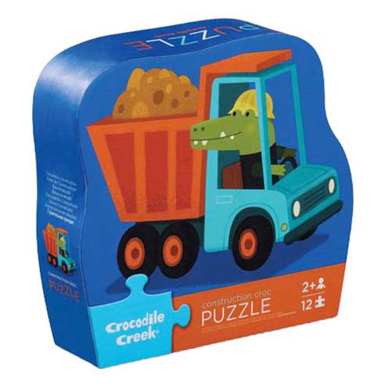 Crocodile Creek 12Pc Mini Puzzle - Construction Crocodile image number 0