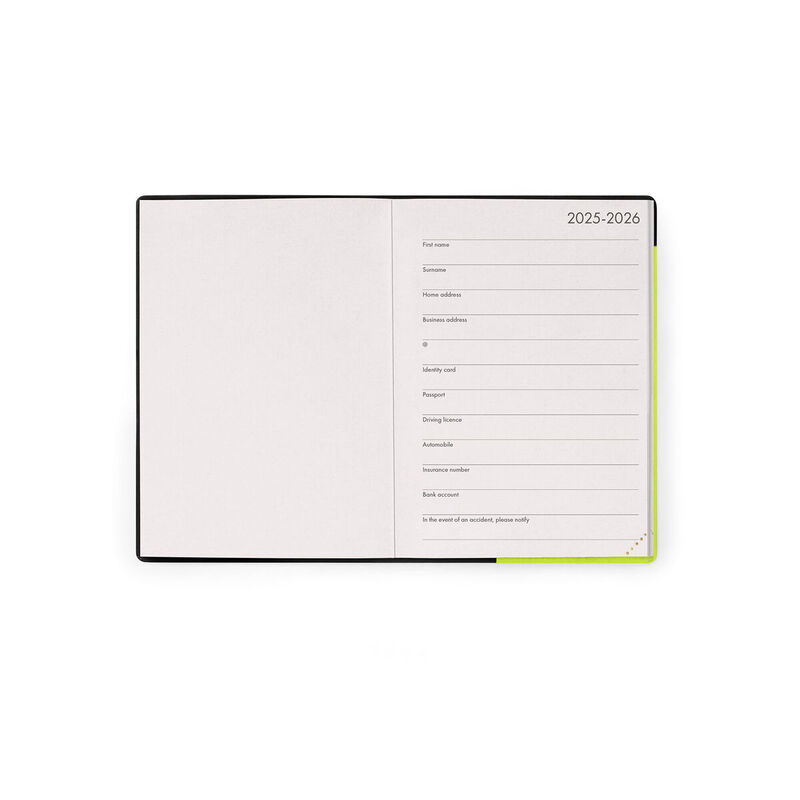 Legami 2026 Daily Diary Small Chartreuse image number 1