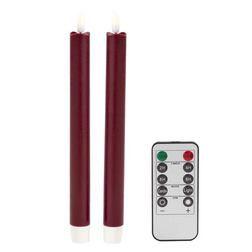 Addison Ross LED Candle 23cm -  Cherry