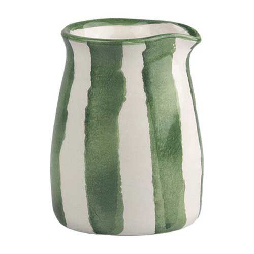 Selbrae House Small Ceramic Jug - Green Stripe