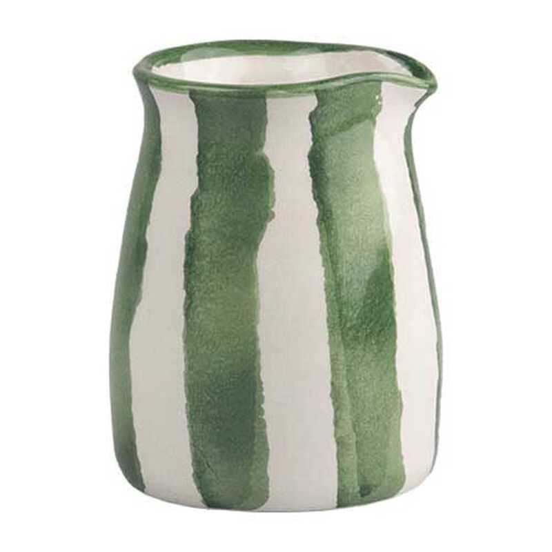 Selbrae House Small Ceramic Jug - Green Stripe image number 0
