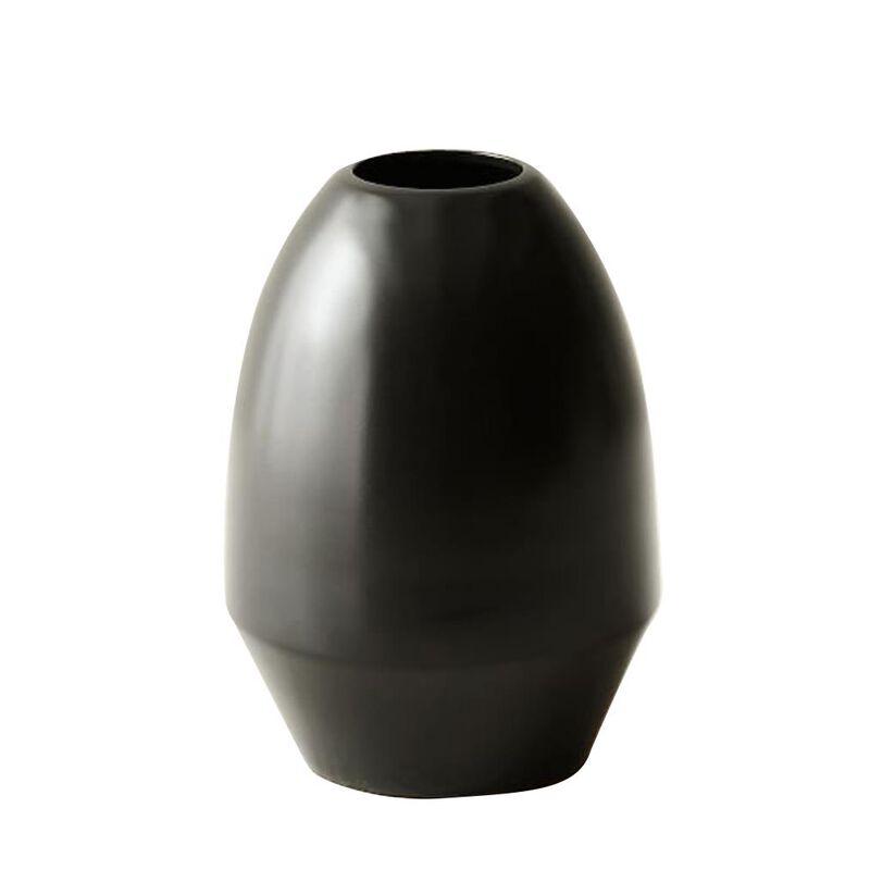 West Elm Foundations Metal Vase Small Oil Rubbed Bronze image number 0