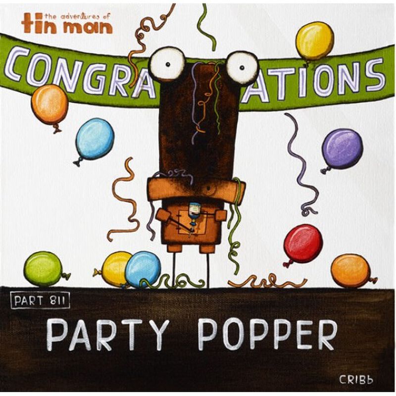Tony Cribb Party Popper Notecard image number 0