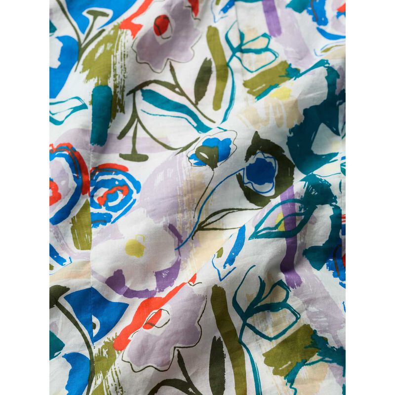 Seasalt Cornwall Rushmaker Shirt Studio Floral Chalk image number 2