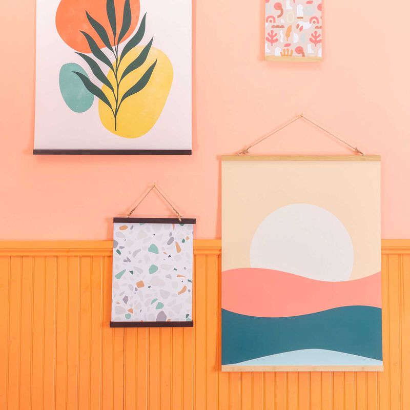 Sass & Belle Large Bamboo Magnetic Poster Hanger image number 1