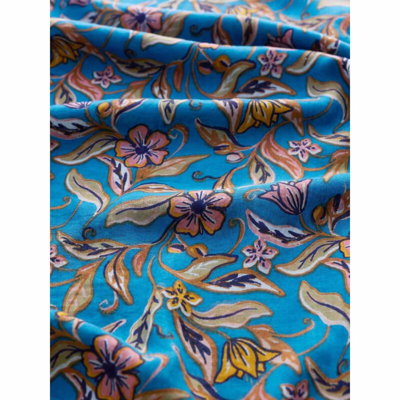 Seasalt Cornwall May Garland Circle Scarf Folky Bloom Sailboats image number 2
