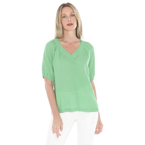 Jump Gather V-Neck Top