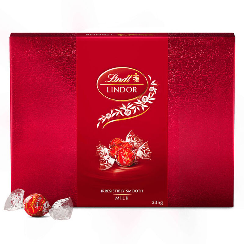 Lindt Lindor Milk Chocolate 235g image number 0