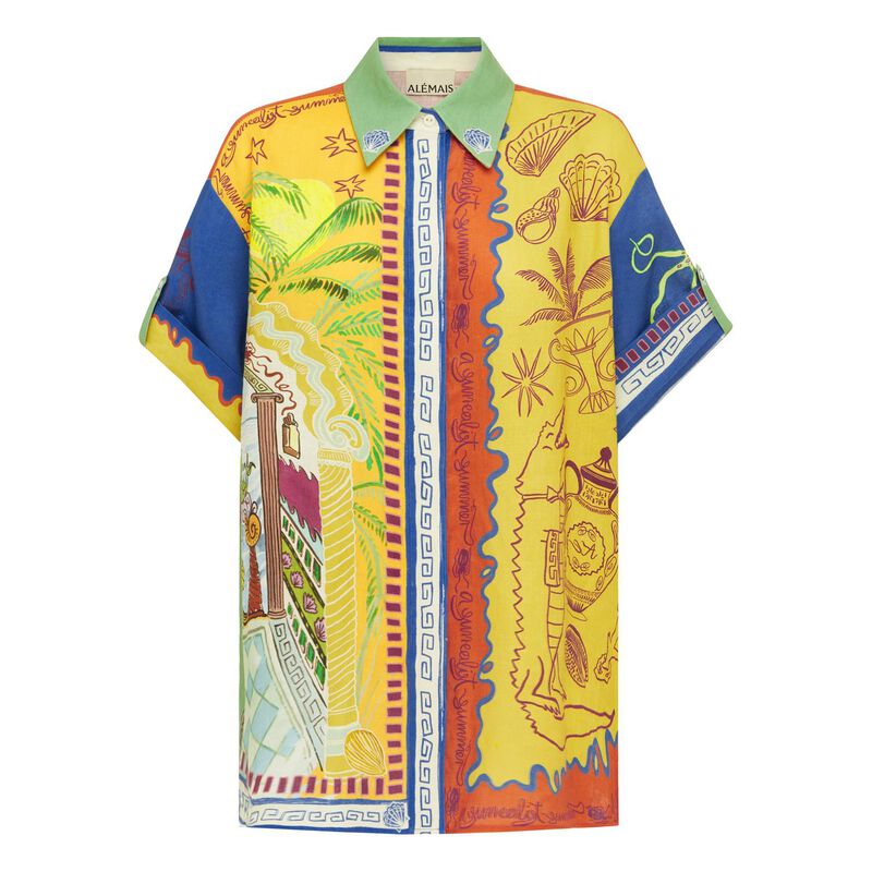 ALÉMAIS Surrealist Summer Shirt image number 2