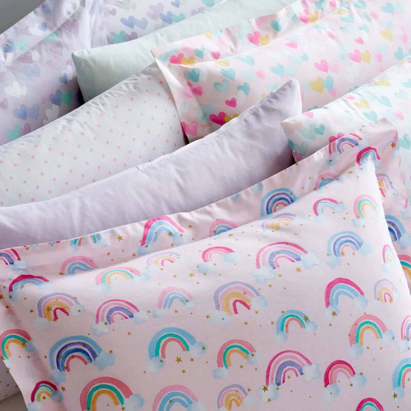 Pottery Barn Kids Organic Rainbow Cloud Pillowcase image number 1
