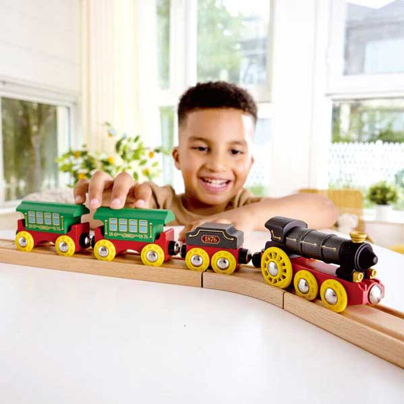 Hape Retro Steam Train With Lights & Sounds image number 3