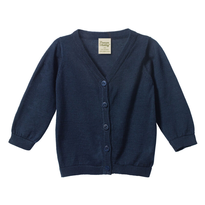 Nature Baby Light Cotton Knit Cardigan 0M-2Y image number 0
