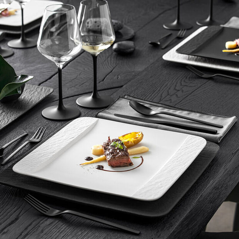 Villeroy & Boch Manufacture Rock Square Dinner Plate White image number 1