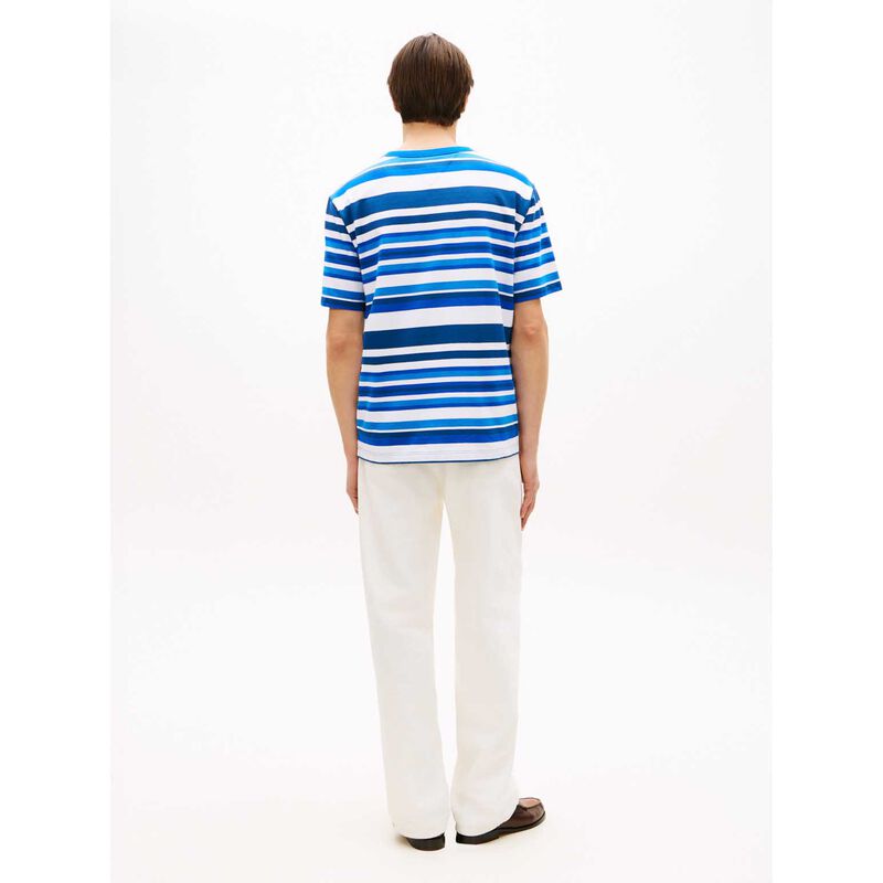 Tommy Hilfiger Stripe Crepe Jersey Relaxed T-Shirt image number 1