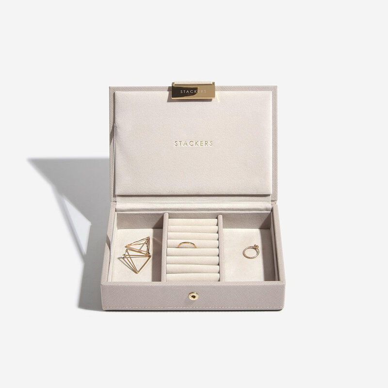 Stackers Mini Jewellery Box Set 2 Taupe image number 3
