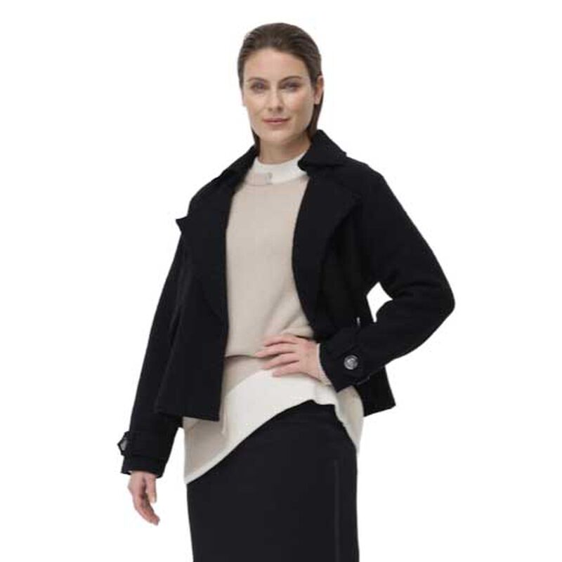 Marco Polo Cropped Boiled Wool Jacket image number 5