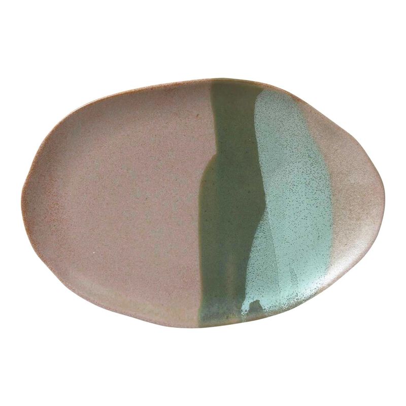 Robert Gordon Oval Platter 32cm x 23cm x 2.5cm (Green) - Tate Collection image number 0