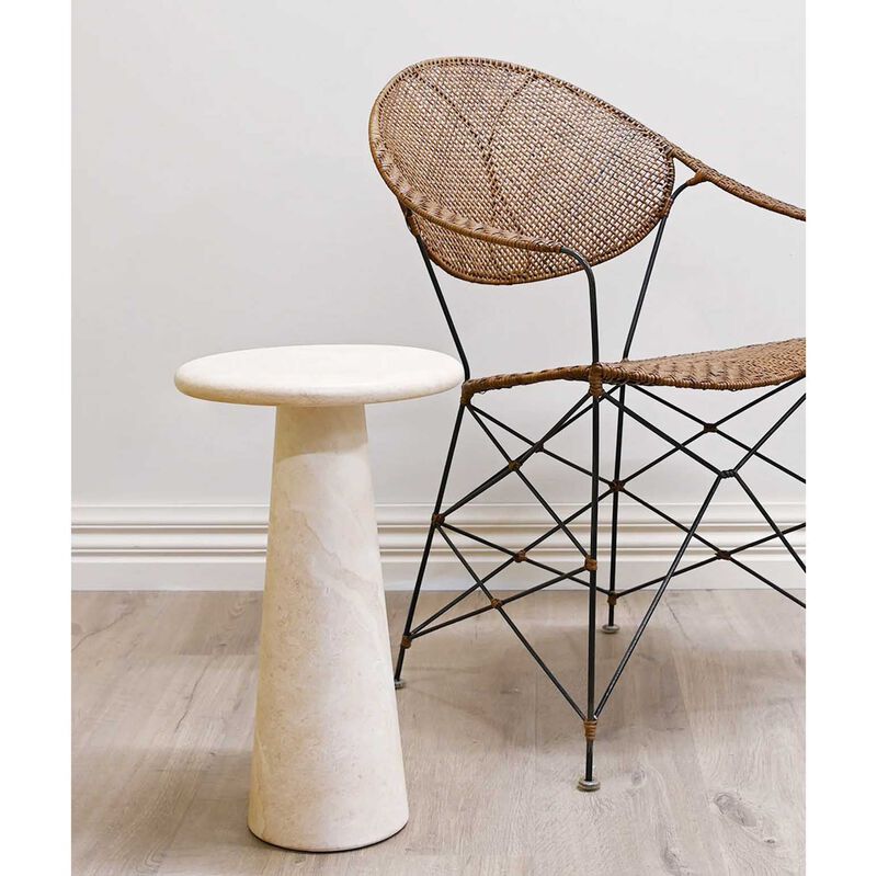 Vista Martini Side Table - Travertine image number 1