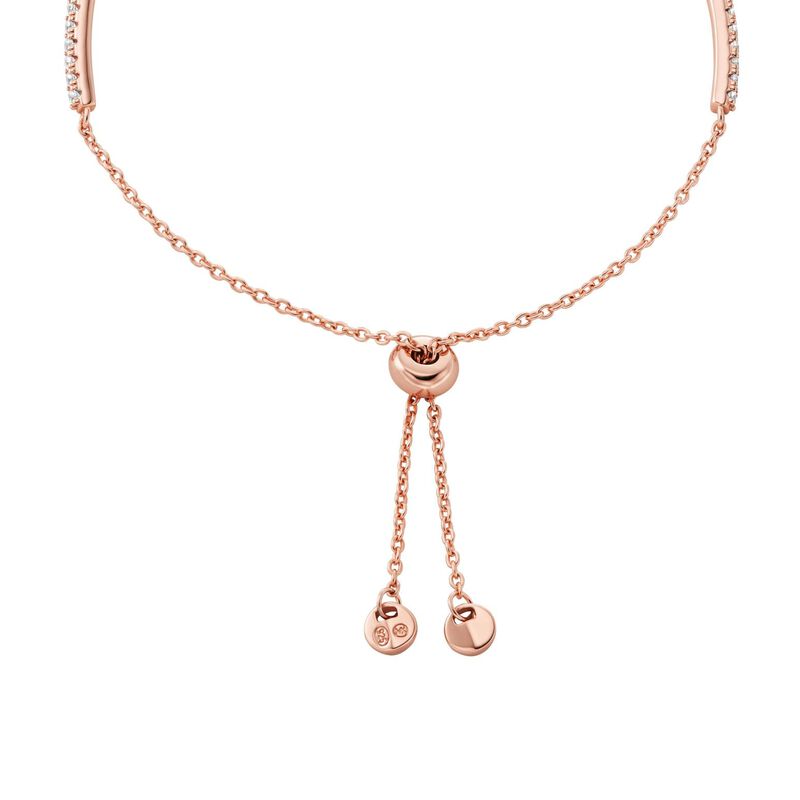 Michael Kors 14K Rose Gold-Plated Sterling Silver Pavé Bracelet image number 1