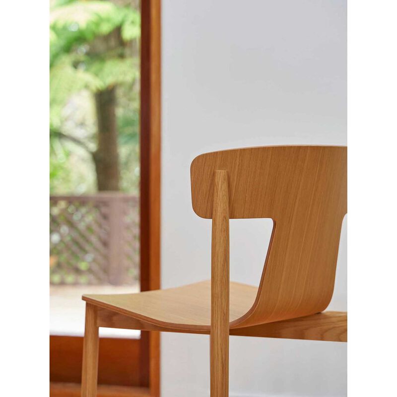 Citt&agrave; Bough Dining Chair Oak  48x46x75.5cmh image number 2