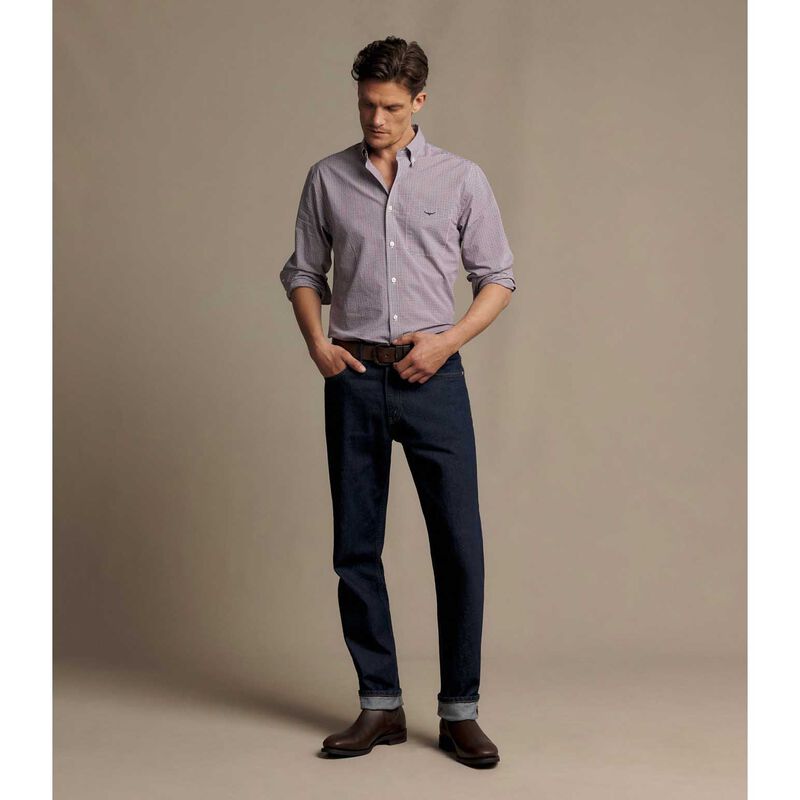 R.M. Williams Whyalla Poplin Check Shirt image number 3