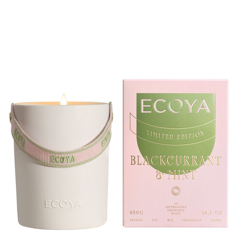 ECOYA Candle Blackcurrant & Mint 400g